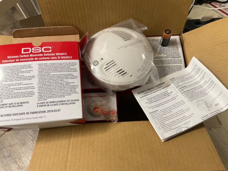 DSC WS4913 Wireless Carbon Monoxide Detector (60 Pack) **Read Description** - Image 4
