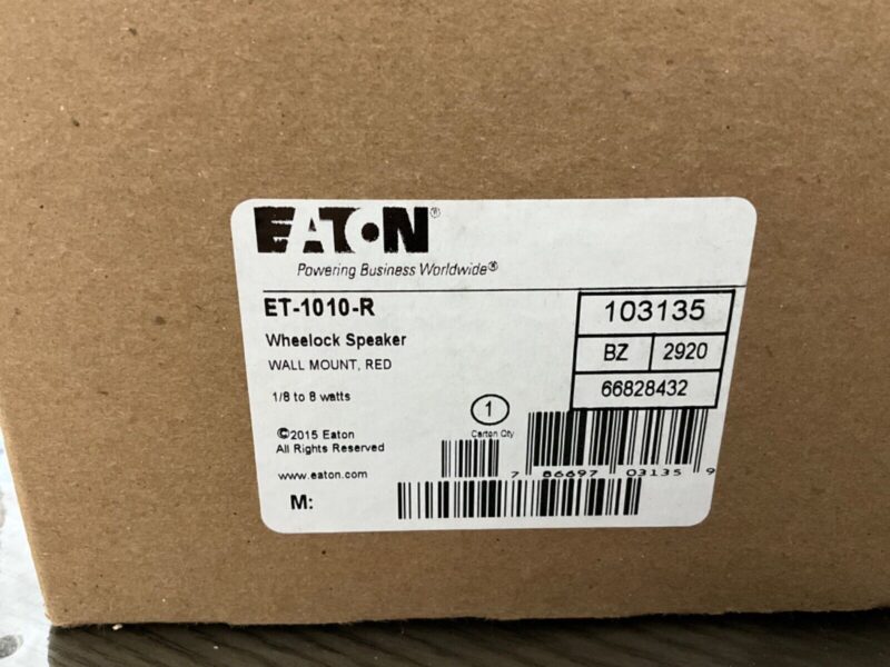 EATON ET-1010-R WALL MOUNT RED