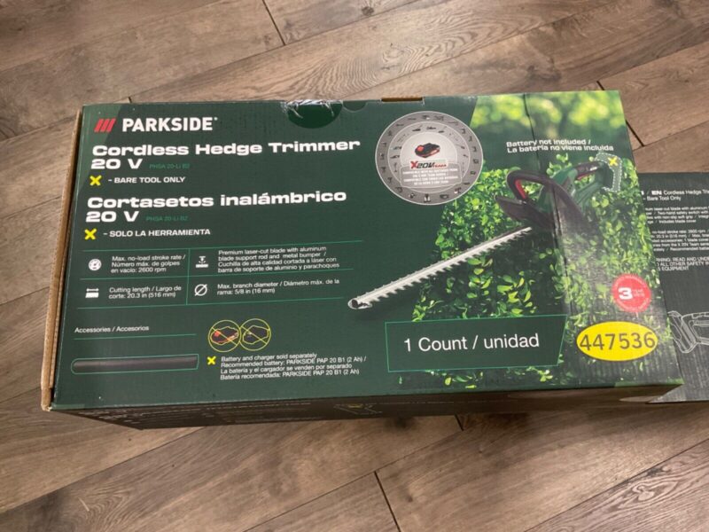 Parkside 20V Cordless Hedge Trimmer With Battery And Charger! NEW!!!! - Image 4