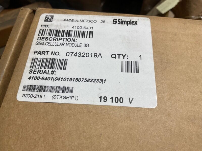 Simplex 4100-6401 GSM Cellular Module, 3G, 3G9080 - Image 2