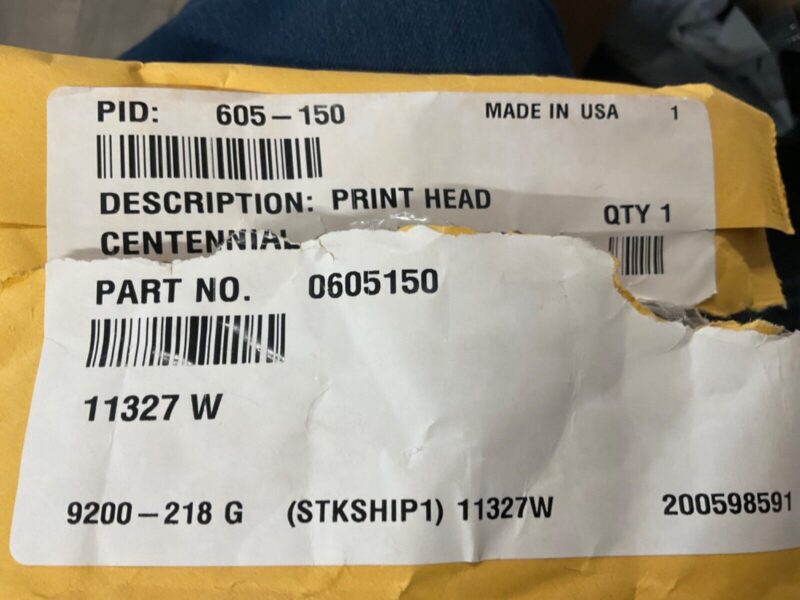 Print Head Simplex Centennial Model 1403 p/n 0605150