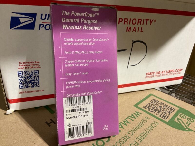 Visonic MCR-304 FCC Wireless Powercode Receiver 315 MHZ - Image 2