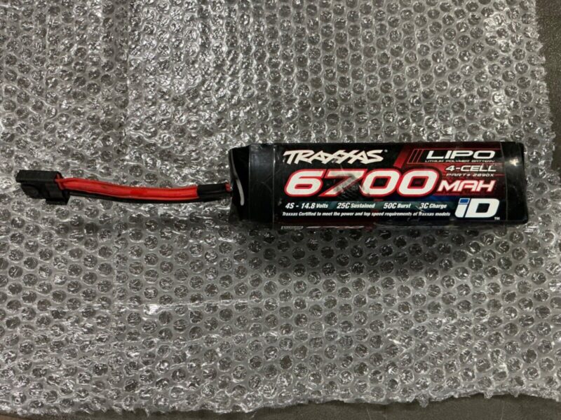 Traxxas 2890X 4S 14.8V 6700mAh 25C Lipo Battery UNTESTED - AS-IS