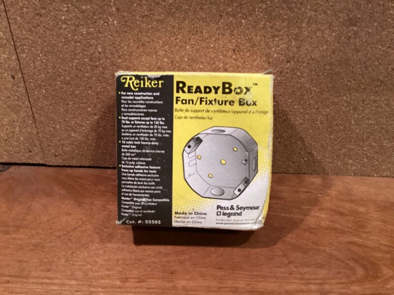 Reiker Ready Box Fan Fixture Box KIT 55505