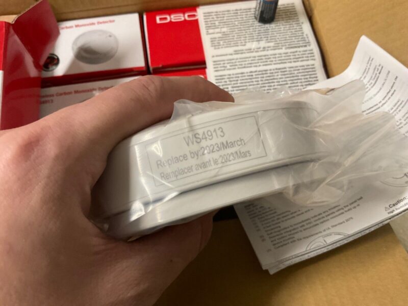 DSC WS4913 Wireless Carbon Monoxide Detector (60 Pack) **Read Description** - Image 6