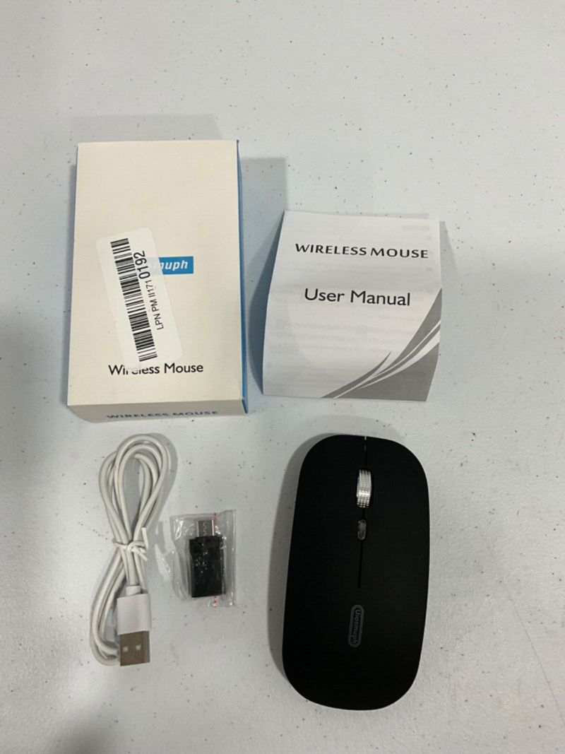 Uiosmuph Wireless Mouse With USB-C Adapter for Windows - Image 2