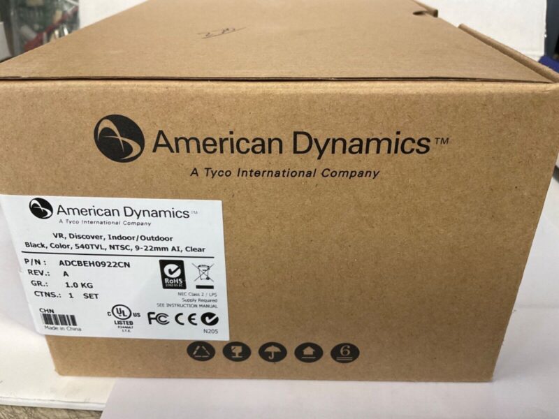American Dynamics ADCBEH0922CN VR Discover Indoor/Outdoor Black, 540TVL, 9-22MM