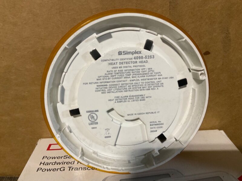 Simplex 4098-5253 | Fire Lettering Smoke Detector