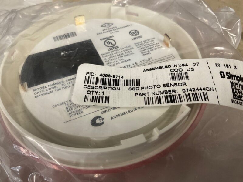 Simplex 4098-9714 TrueAlarm Photoelectric Sensor