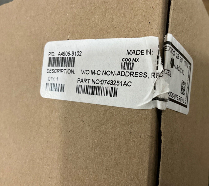 AutoCall A4906-9102 V/O NON-ADDRESSABLE RED CEIL - Image 3
