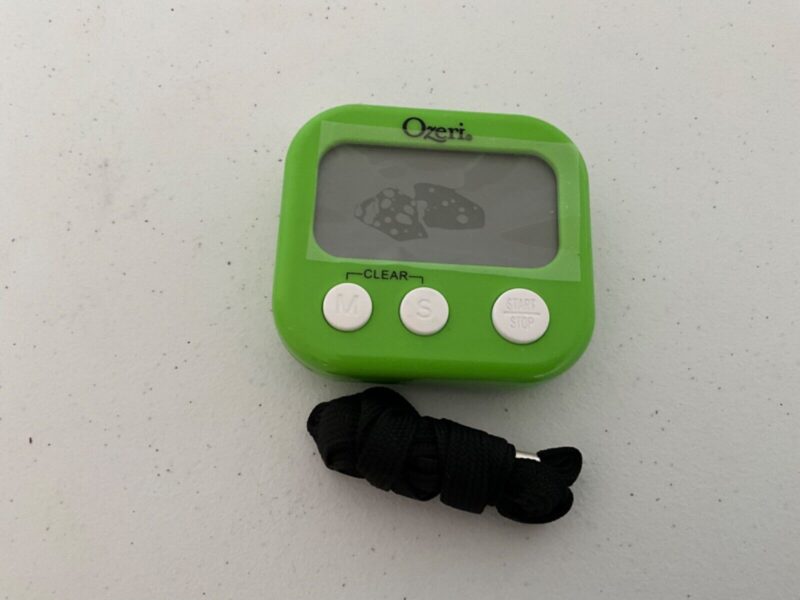 The Ozeri Kitchen & Event Timer Lime Green Without Box