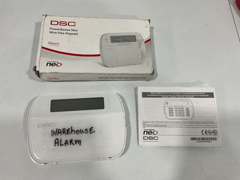 DSC PowerSeries New Wire-free Keypad 80006980 Open Box