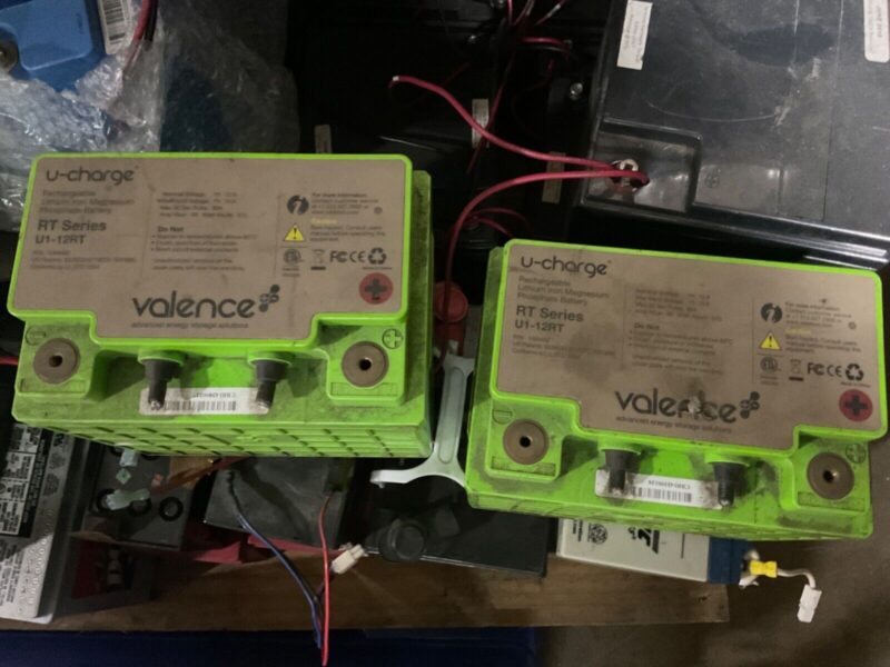 Lot of 2 - Valence U1-12RT U-Charge Rechargeable LiFeMgPO4 Battery UNTESTED