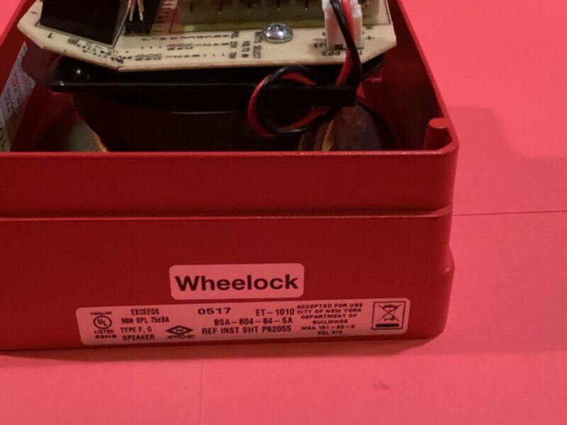 WHEELOCK ET-1010 VANDAL RESISTANT SPEAKER BSA-804-84-SA - Image 3