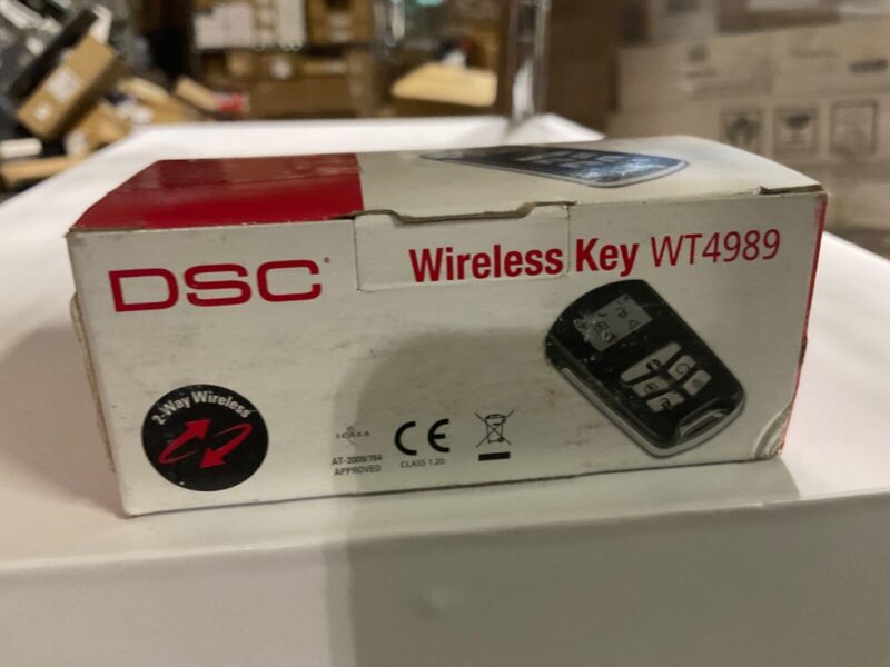 DSC WT4989 4 Button Wireless Backlit Security Key Fob With Icon Display