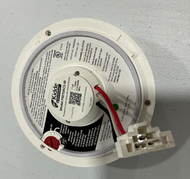 Kidde P4010ACS-W Hardwired Smoked Alarm - Image 2