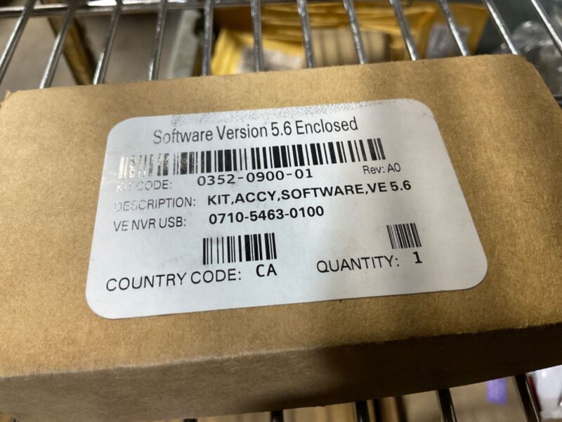 Tyco American Dynamics 0352-0900-01 KIT ACCY Software Version 5.6