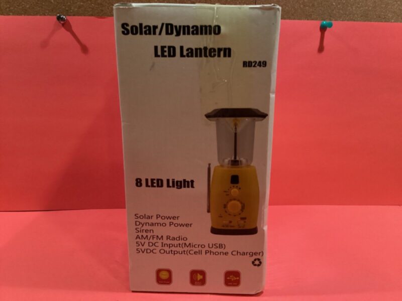 Solar/Dynamo LED Lantern 8 LED Light