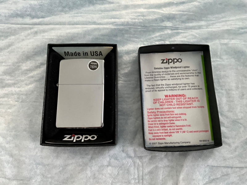 Zippo Lighter 808789 Brush Chrome