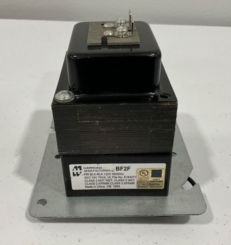 Hammond Transformer BF2F 120V 50/60Hz Used Without Box