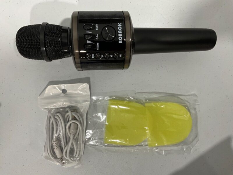 BONAOK Multi-Function Karaok Microphone BLACK