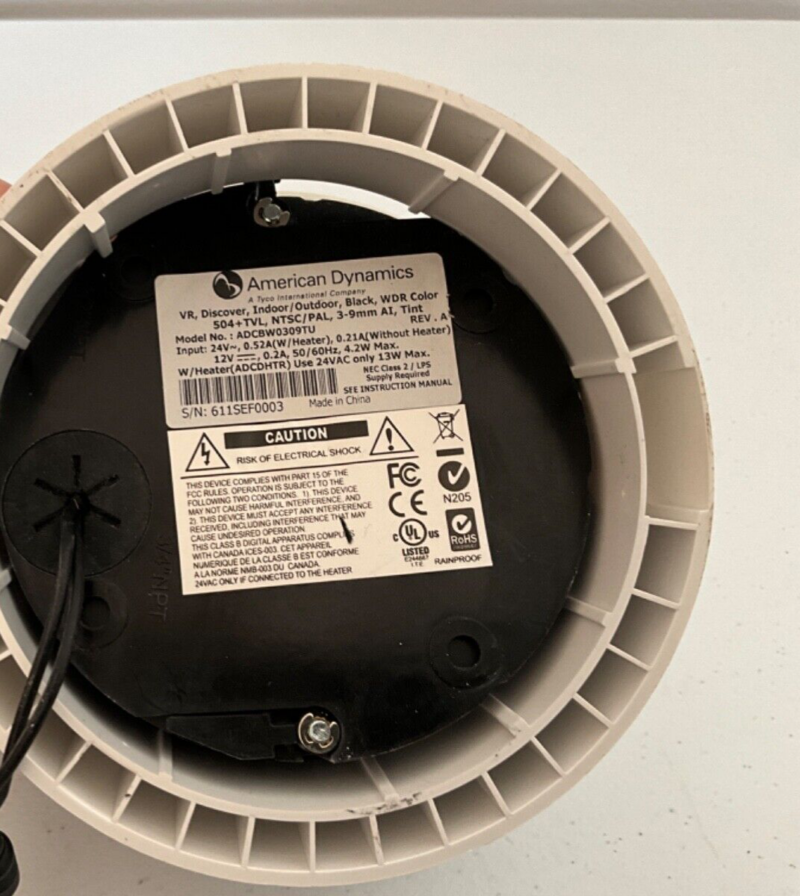 American Dynamics ADCDH3895CN Dome Security Camera Without Box Used - Image 2