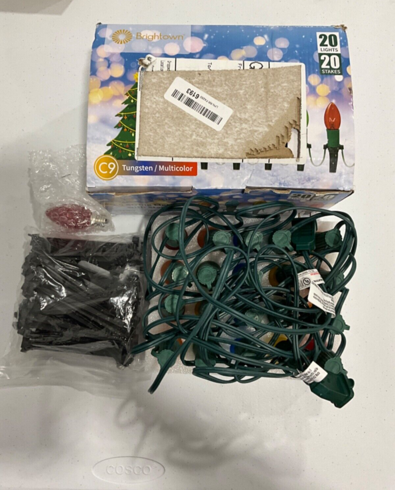 Brightown C9 String Lights with Stakes 20 Lights FA2606193