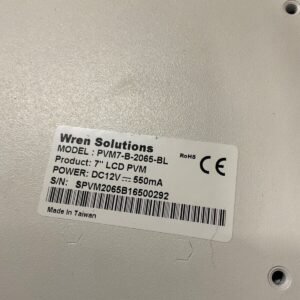 Wren Solutions - PVM7-B-2065-BL 7" LCD PVM, IP Camera - Image 2