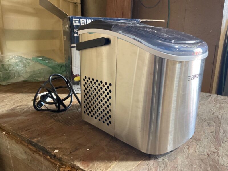 EUHOMY IM-06S, 26 lbs in 24 Hours, Self-Clean, Countertop Ice Maker - Silver - Image 3