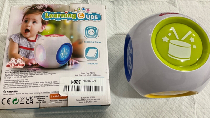 BEST LEARNING Learning Cube - Educational Activity Center Block Toy for Infants