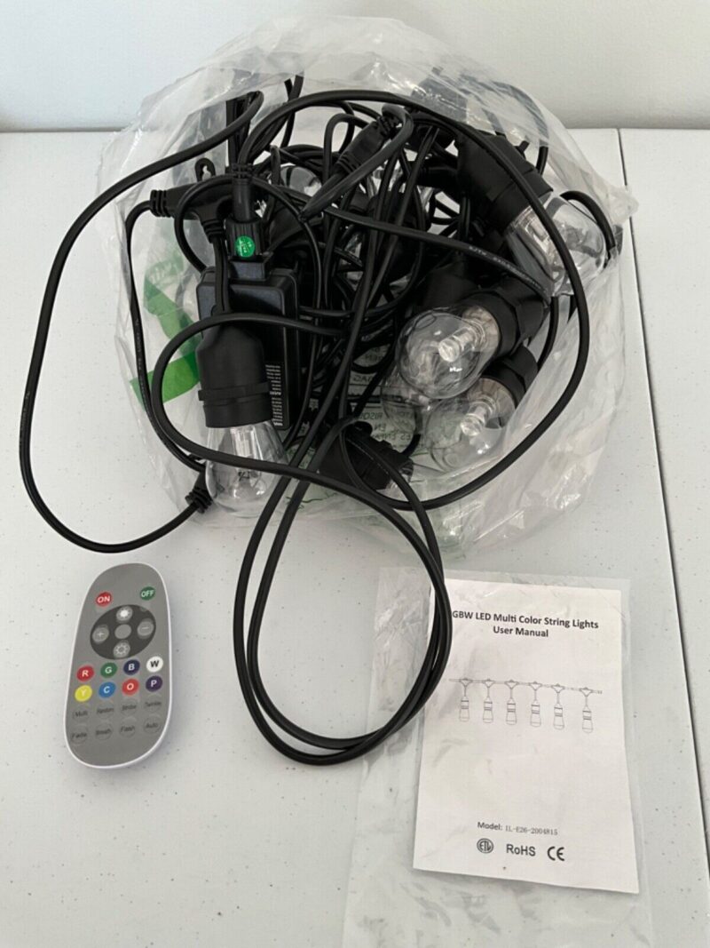 RGBW LED Multi Color String Lights with Remote Controller Without Box