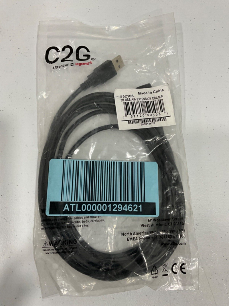 C2G Legrand 3M USB A/A Extension CBL M/F 52108