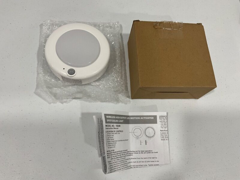 Hongut Motion Sensor Light Stair Shower Wall Shed Open Box X002TD8167