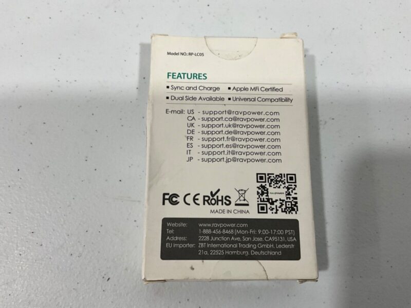 Ravpower Lightning Sync & Charge Cable 3ft RP-LC05 Sealed Box - Image 2