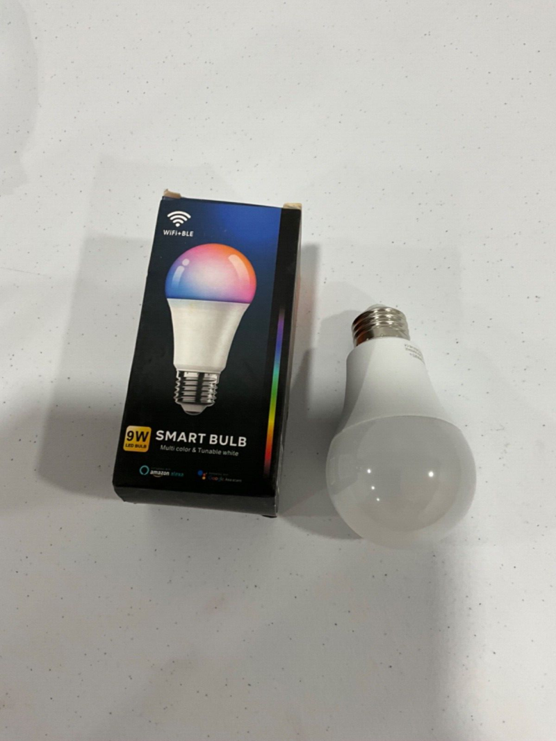 Smart Bulb 9W LED Bulb WiFi+BLE Multi Color Open Box
