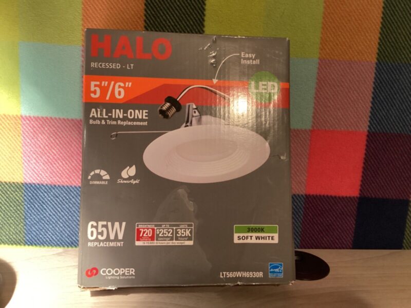 HALO RECESSED LT 5"/6" ALL-IN-ONE BULB & TRIM REPLACEMENT 65 W LED