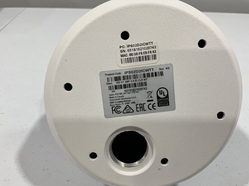 illustra IPS02D2ICWTT Dome Security Camera Without Box - Image 3