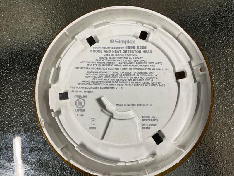 SIMPLEX 4098-5265 Smoke And Heat Detector Head - Image 2