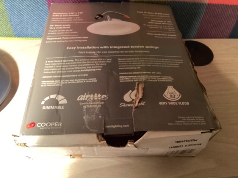 HALO RECESSED LT 5"/6" ALL-IN-ONE BULB & TRIM REPLACEMENT 65 W LED - Image 2