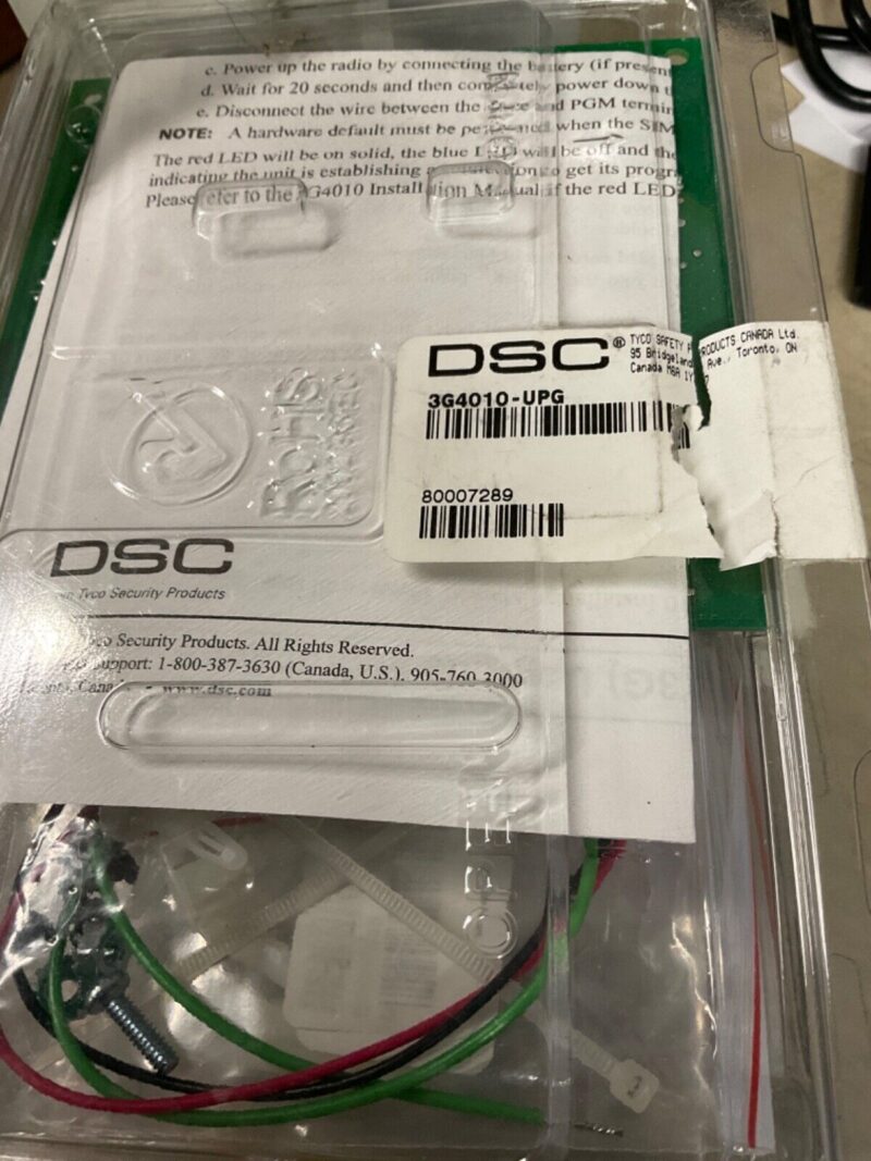DSC 3G4010-UPG Alarm Communicator Upgrade Kit, 2G to 3G