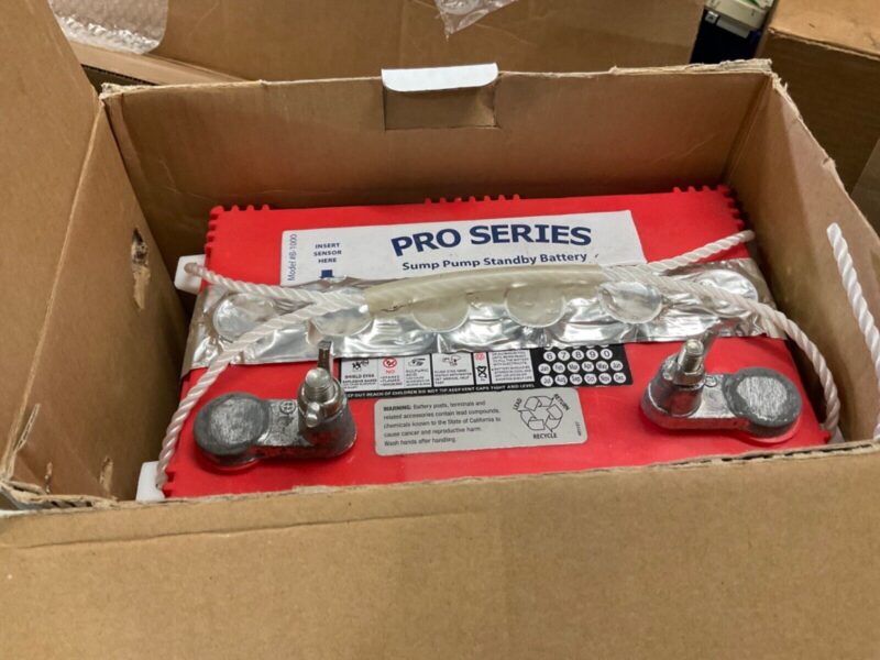 PHCC Pro Series B-1000, Standby Battery for PHCC-1000 Sump Pumps