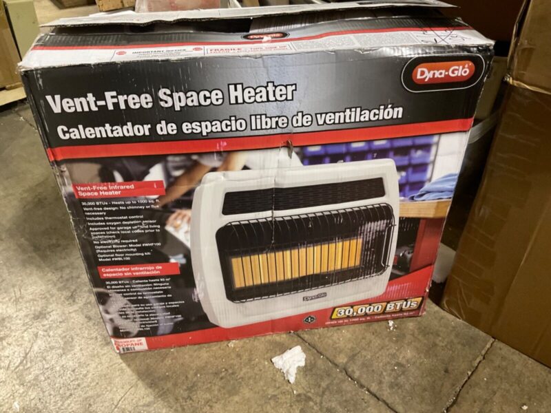 Dyna-Glo Vent-Free Infrared Propane Wall Heater 30,000 BTU w/ Thermostat White